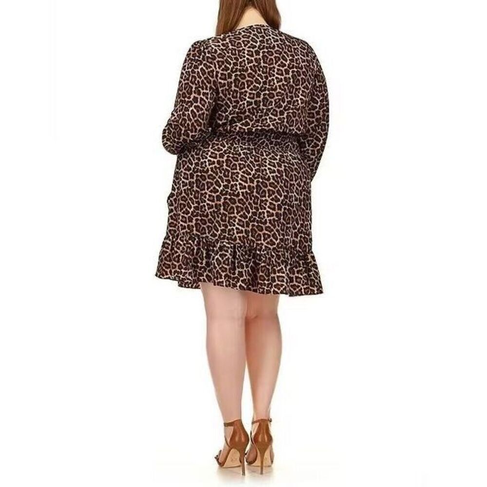 NEW MICHAEL Michael Kors Women's Plus 3X Julia Smocked-Waist Dress NWT $165 - Picture 2 of 3